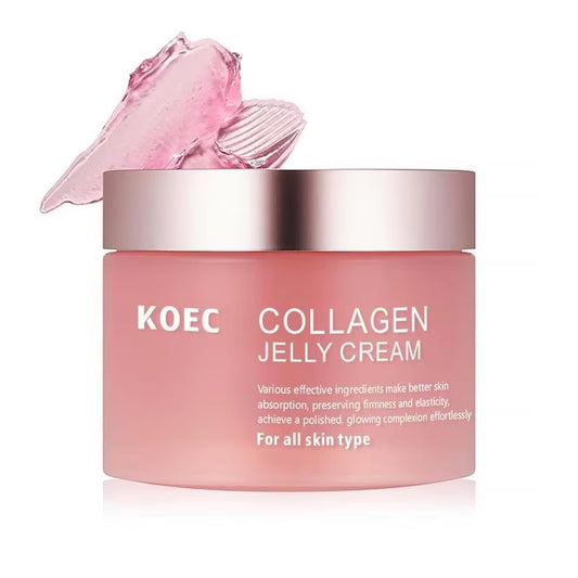 100G Jelly Face Cream Collagen Soft Moist Collagen Jelly Cream Essence Shrinks Pores Nourishes Moisturizes Moisturize 2024 New